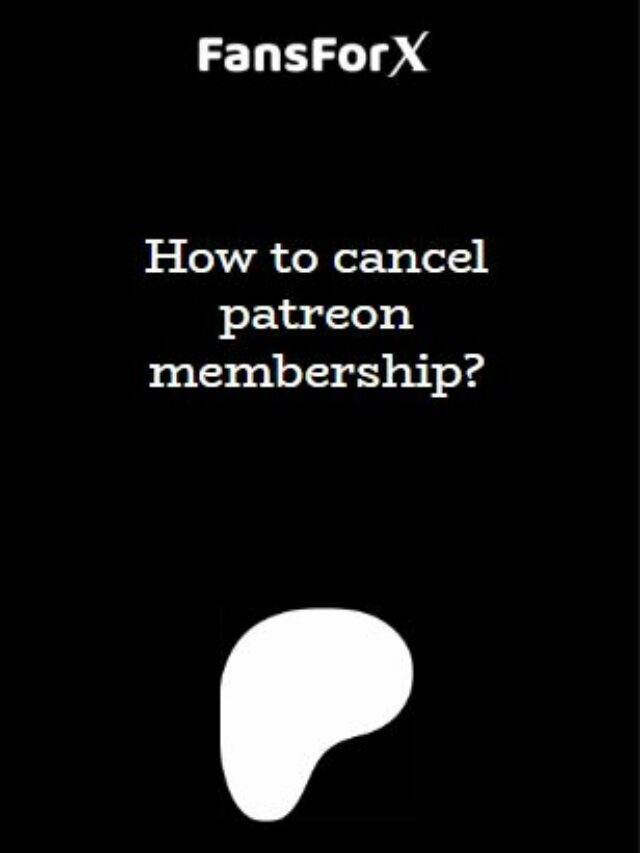 How to cancel patreon membership?